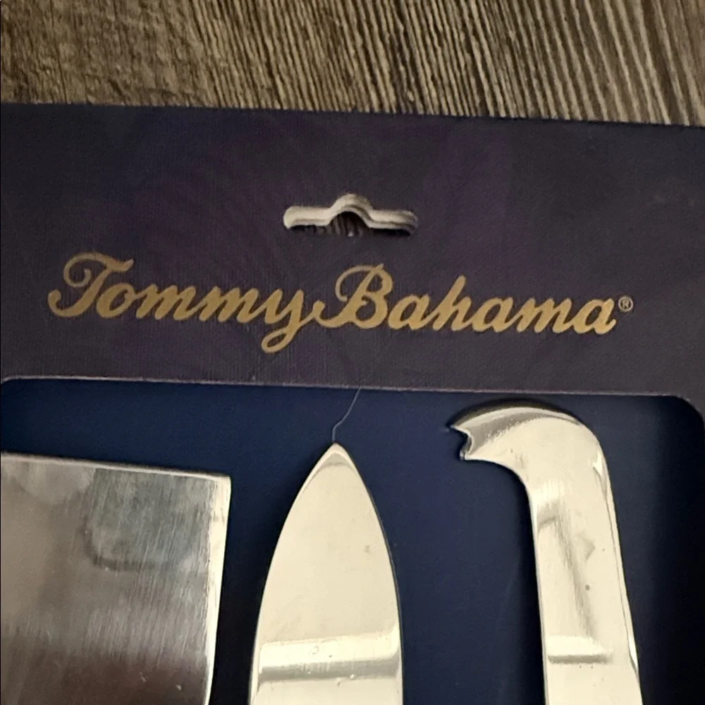 Tommy Bahama Cheese Knife Set with Rich Wooden Handles